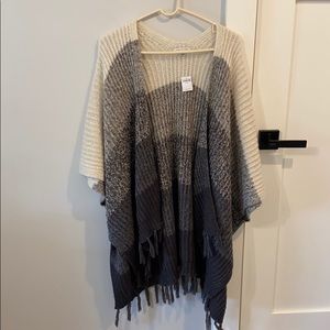 Poncho style cardigan